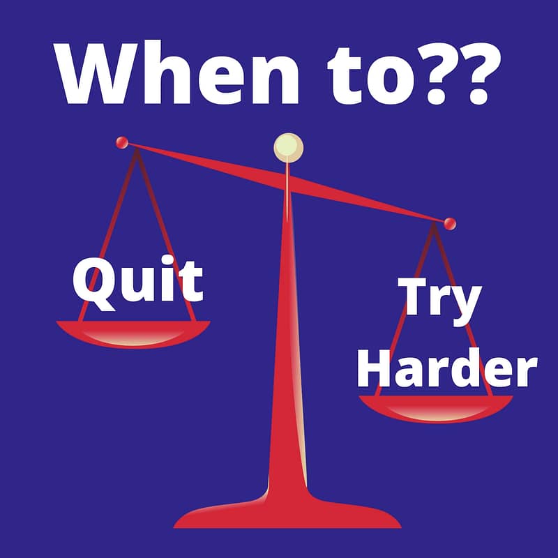 To Quit or Try Harder
